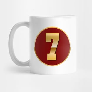 Gold Number 7 Mug